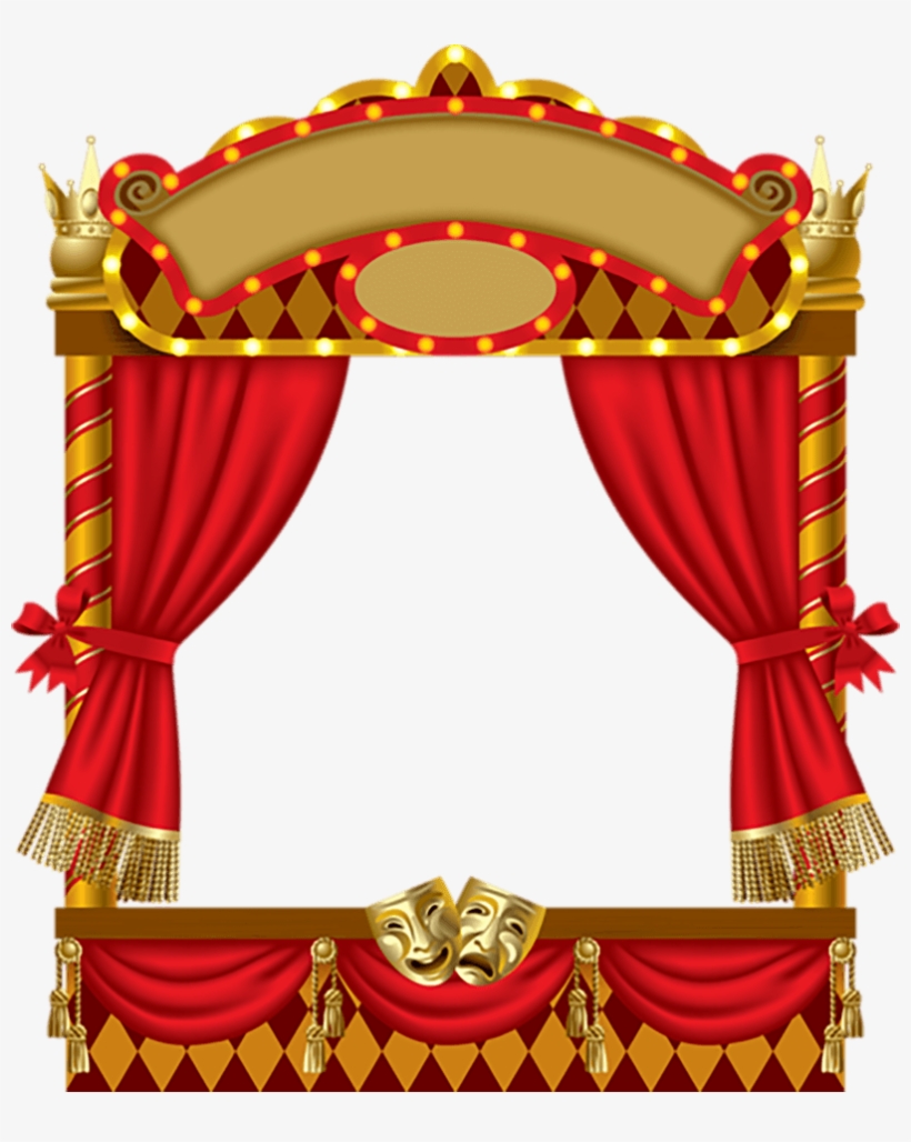 Resultado De Imagen Para Puppet Show Theatre Curtains - Puppet Theater Png, transparent png