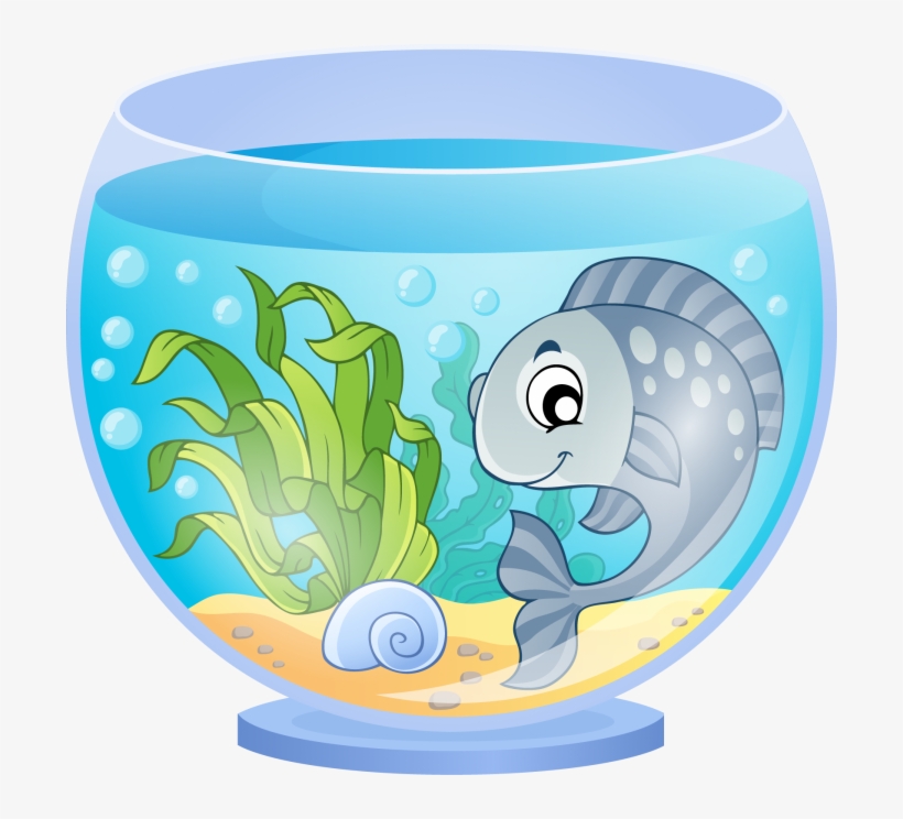 Fish Aquarium Png - Fish In Aquarium Cartoon, transparent png