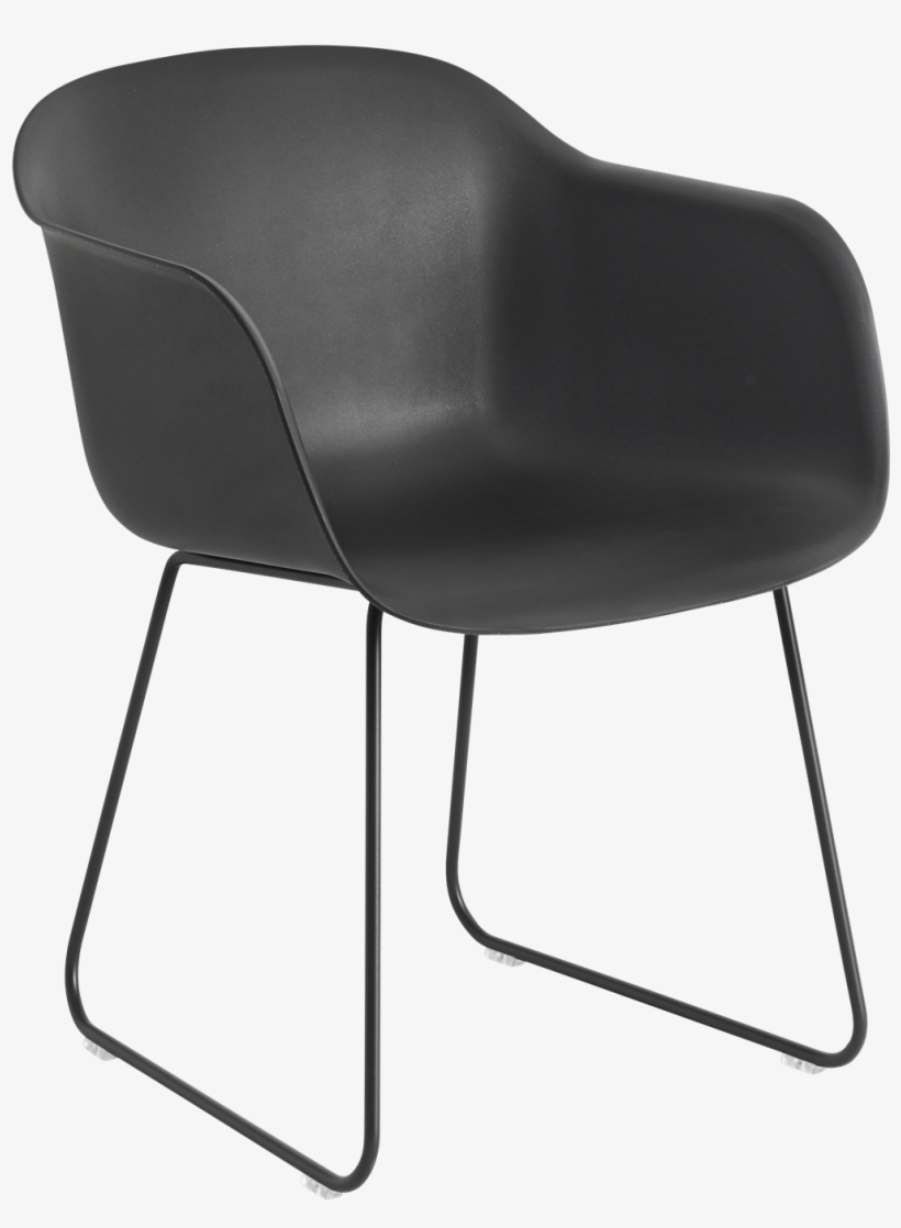 Muuto Fiber Armchair Sled Base, transparent png