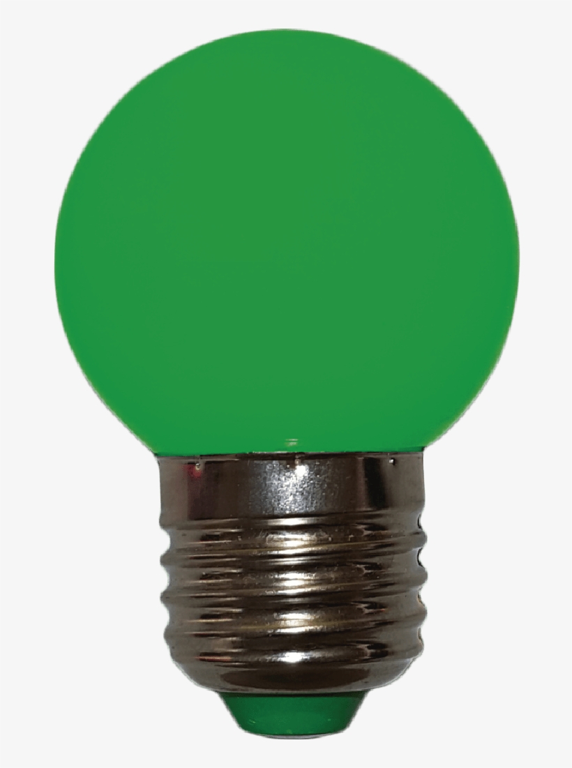 Bombillo Tipo Ping Pong Filamento Verde Micro Led - Light-emitting Diode, transparent png
