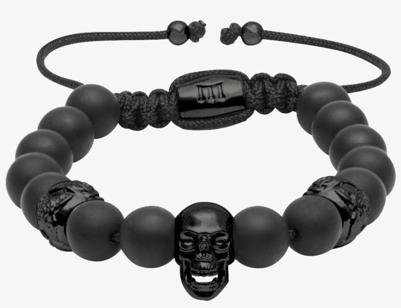 Black Gold Skull - Bracelet, transparent png