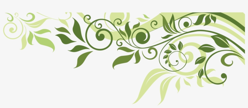 Flower Leaf Spring Illustration Banner Border Clipart - Leaf Design Border Png, transparent png