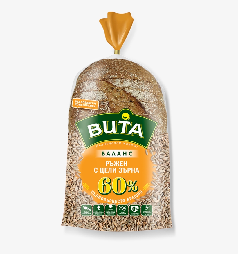Rye Vita Balance Bread With Whole Grains - Хляб Вита С Лимец, transparent png