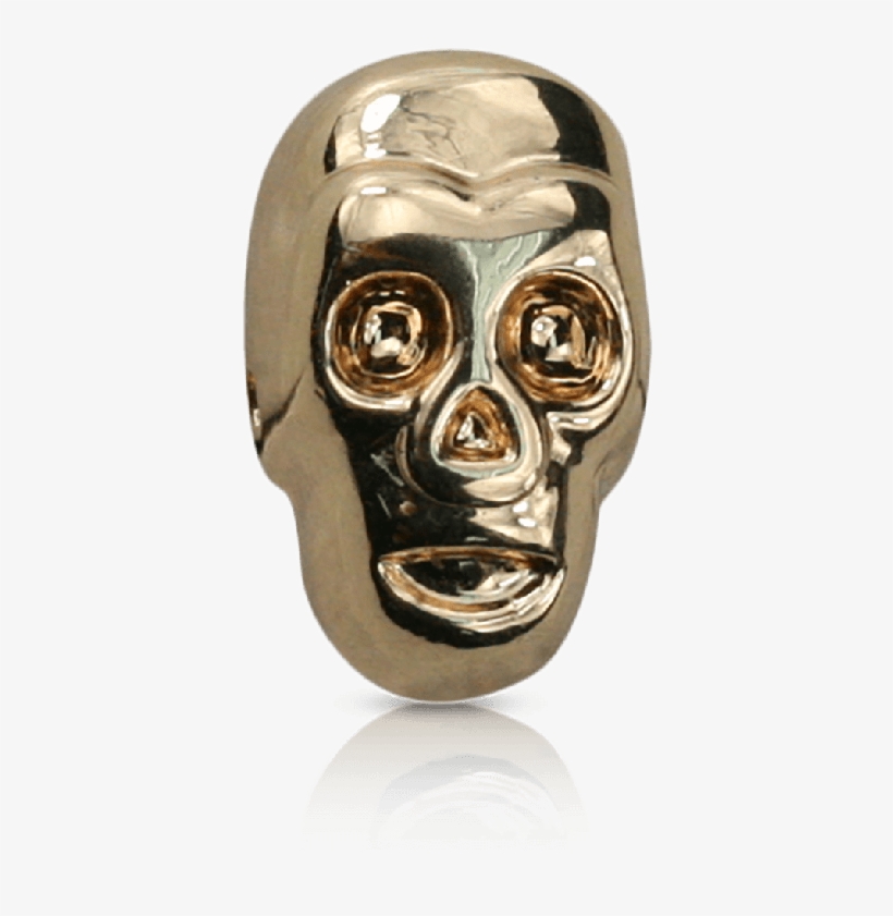 Full Skull Gold - Ring, transparent png