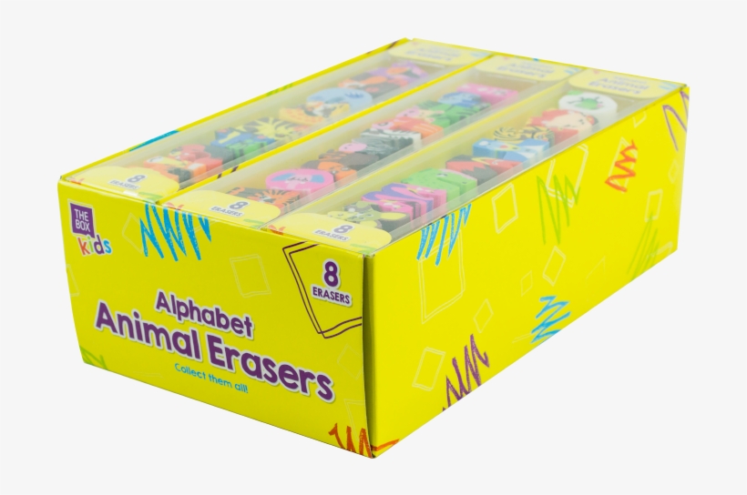 Alphabet Animal Erasers - Box, transparent png