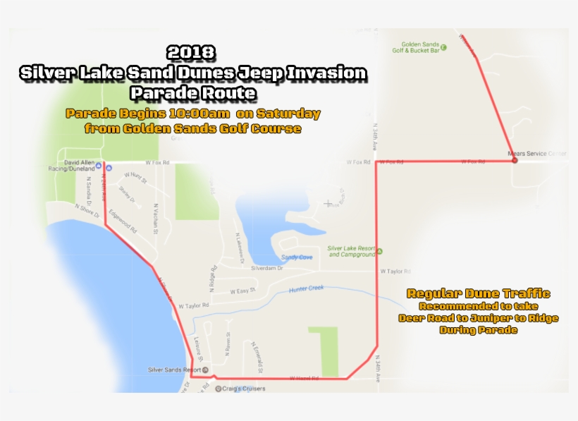 Parade Begins Through Silver Lake To Silver Lake Sand - Diagram, transparent png