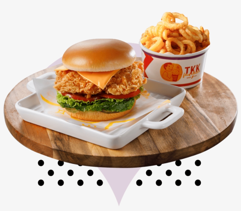 Tkk Chicken Sandwich Deluxe Large, transparent png