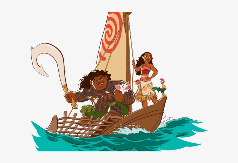 Sailboat Clipart Moana - Moana Ship, transparent png