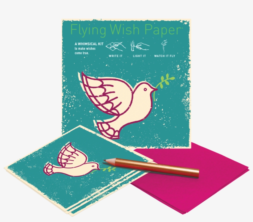 Flying Wish Paper - Greeting Card, transparent png