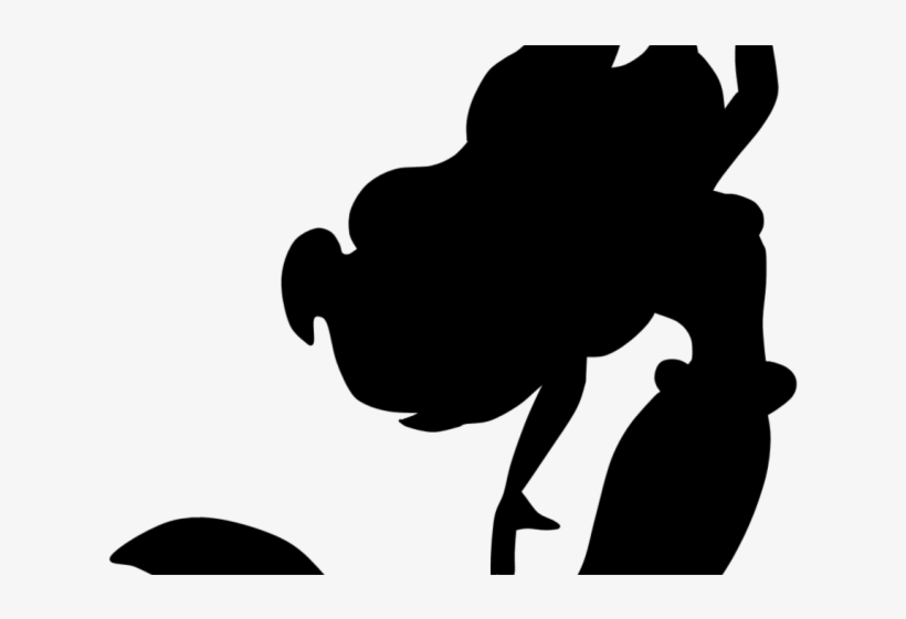 Mermaid Clipart Swimming - Ariel Little Mermaid Silhouette, transparent png