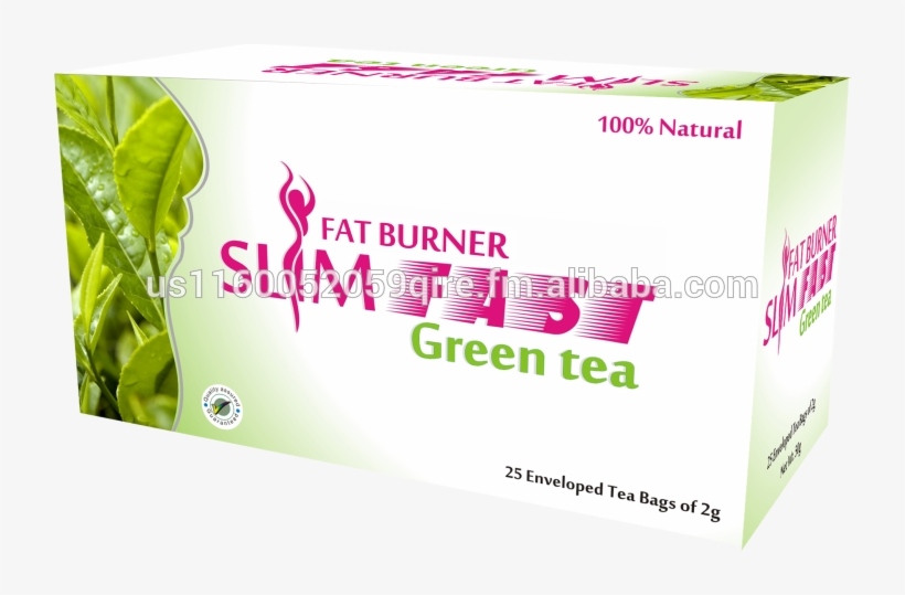 Slim Fast Green Tea - Green Tea Leaf, transparent png