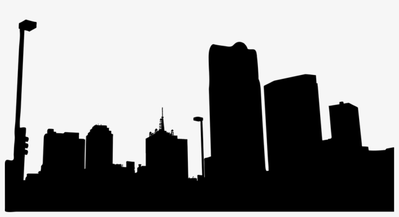 Picture - Small City Silhouette Png, transparent png