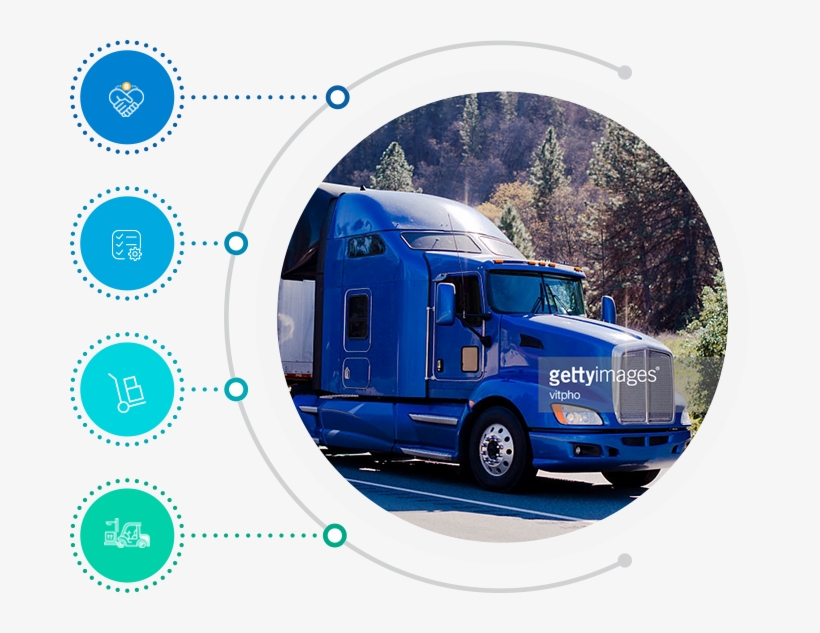 Infograph - Semi-trailer Truck, transparent png