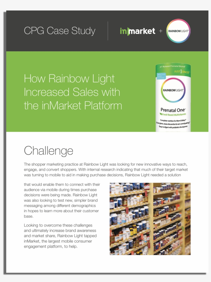 The Shopper Marketing Practice At Rainbow Light Was - Online Advertising, transparent png