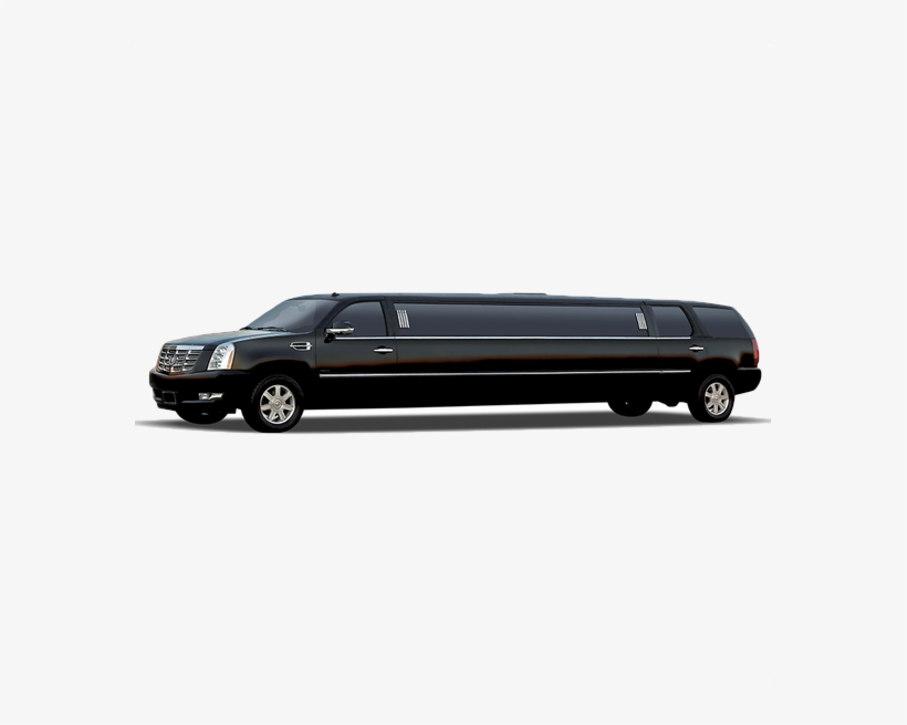 Broadway Elite Cadillac Escalade Stretch Limosuine - Limousine Black Car, transparent png