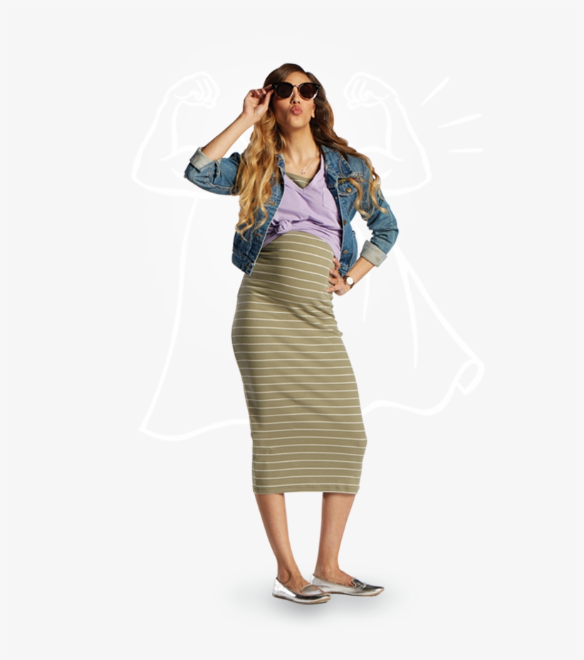 Women - Pencil Skirt, transparent png