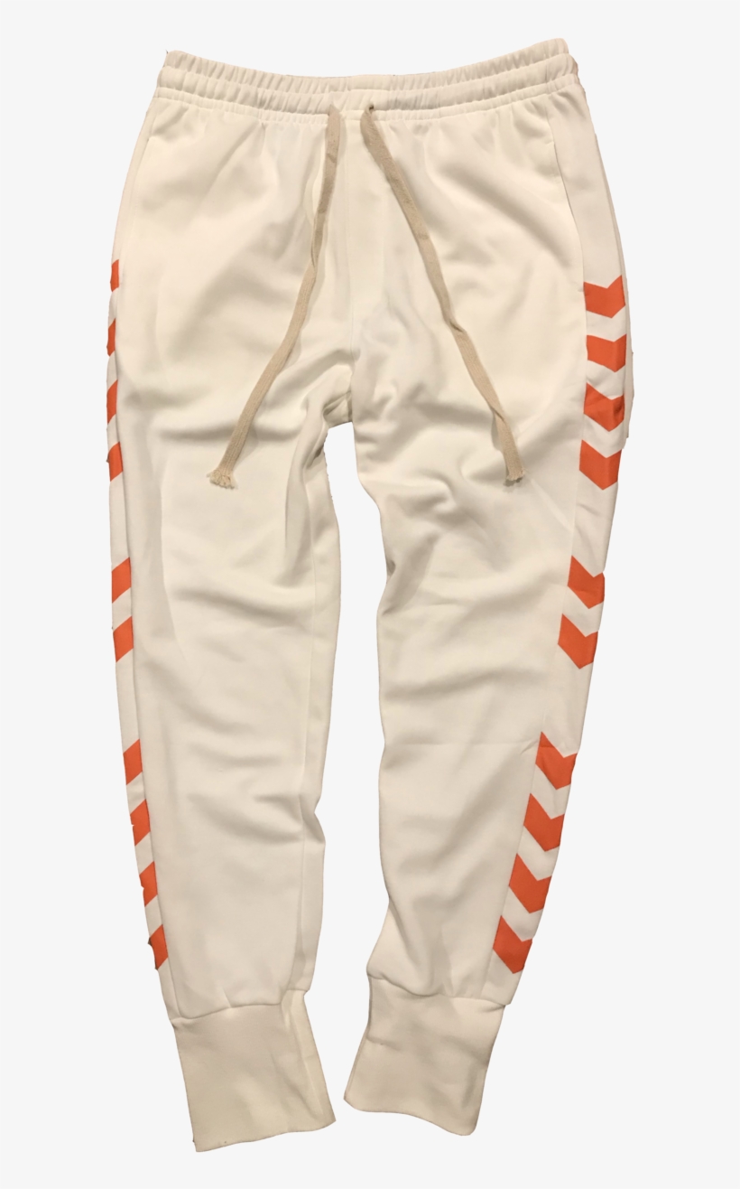 White Stripe Joggers, transparent png