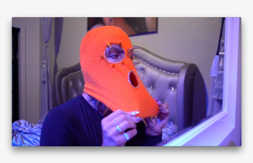 Sr1 Pumpkin Head Ski Mask - Sneakers, transparent png