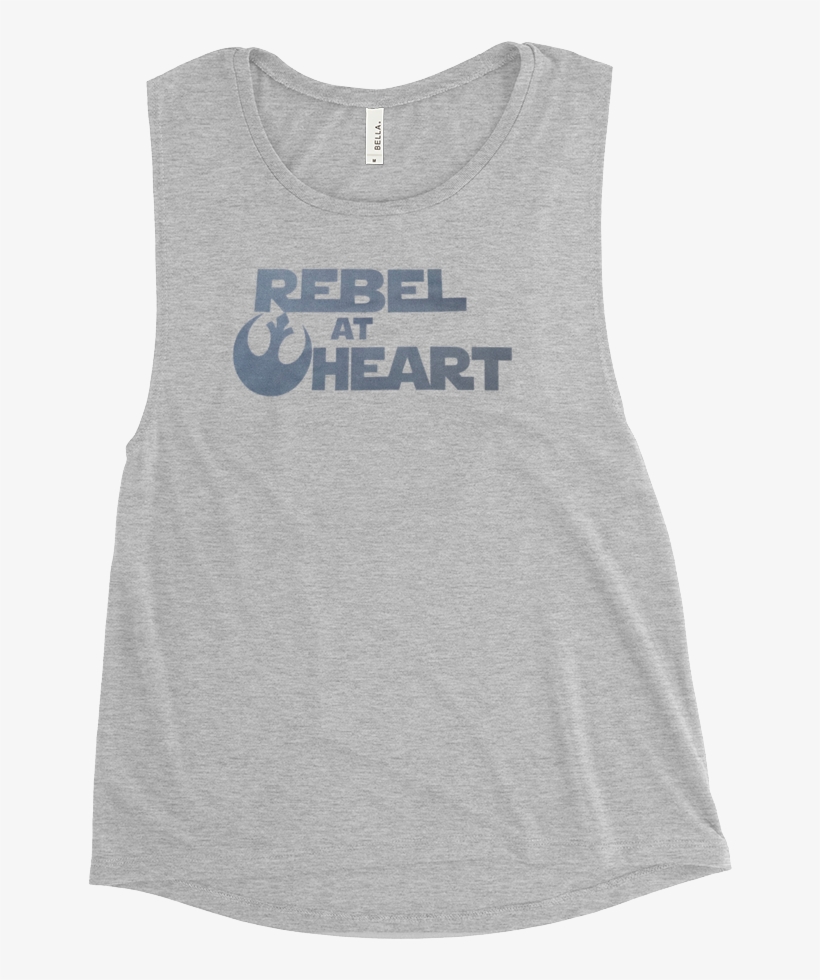 Rebel At Heart Star Wars Blue Shimmer T-shirt And Tank - Active Tank, transparent png