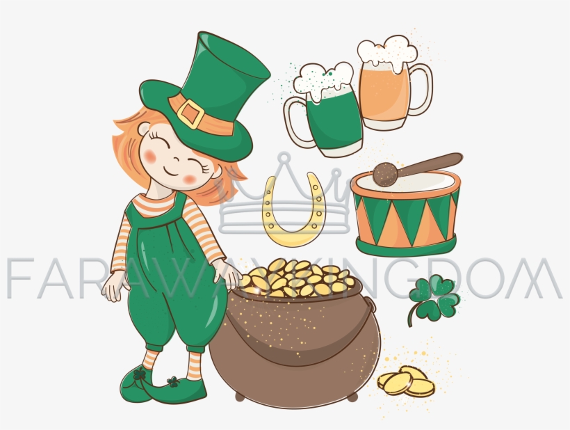 Patrick Pot Saint Patrick Day Cartoon Vector Illustration - Saint Patrick's Day, transparent png