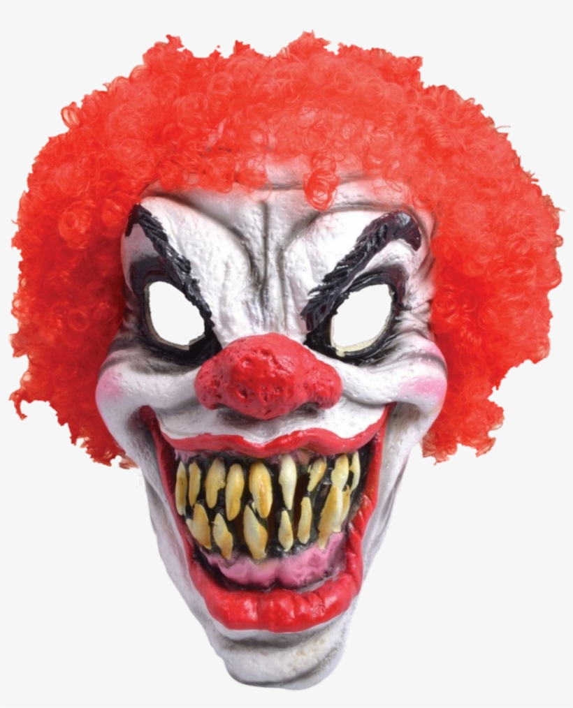 Clown Scary Horror Mask Scare Face Fright Fear Gear - Mascaras De Terror De Payasos, transparent png