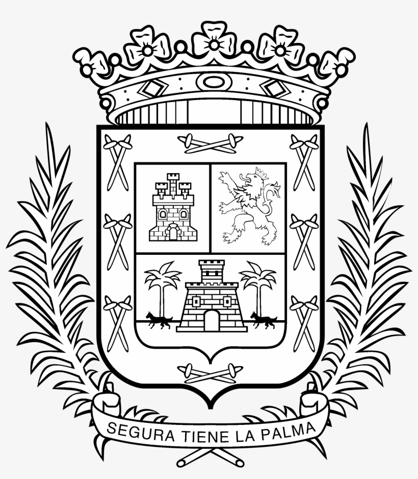 Las Palmas Logo Black And White - Illustration, transparent png