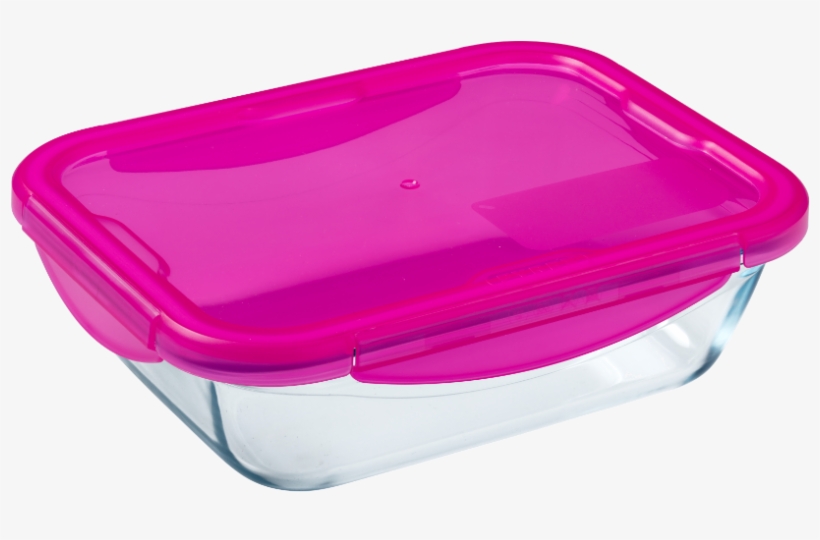 Set De 2 Plats Rectangulaires Pyrex Cook & Go Citrus - Lid, transparent png