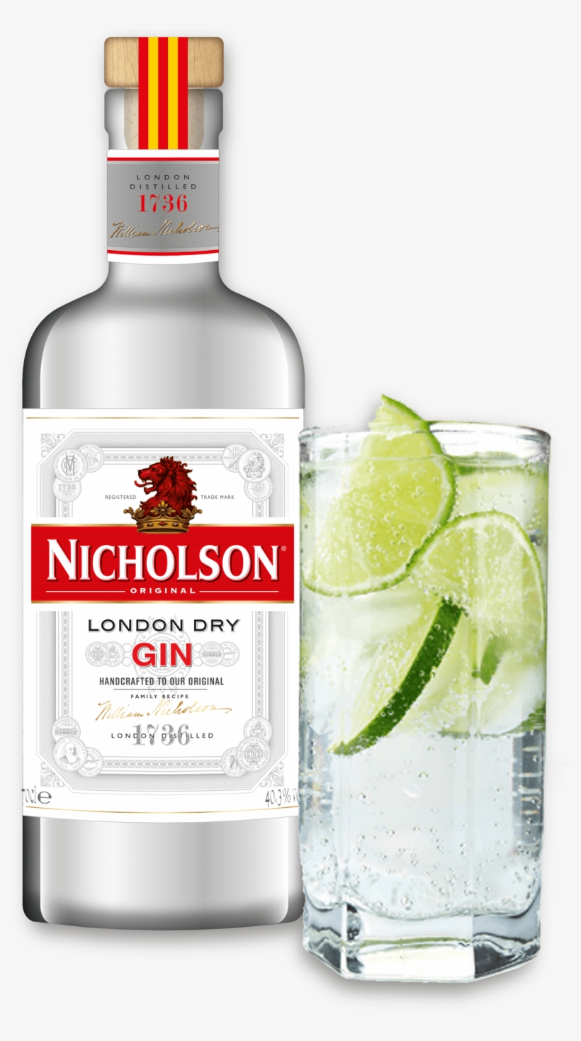 Gin-bottle - Vodka Tonic, transparent png