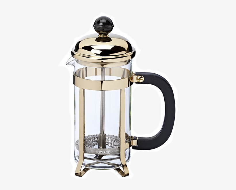 Bistrot Black Gold Tea Maker - French Press, transparent png