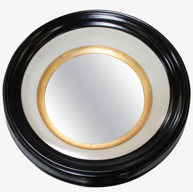 Custom Round Black And Gold Mirror Modern Style Mirrors - Circle, transparent png