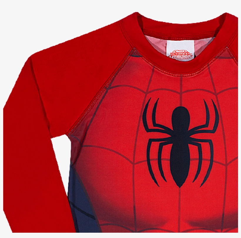 Camiseta Manga Longa Com Proteção Uv Homem Aranha Vermelho - Sweater, transparent png
