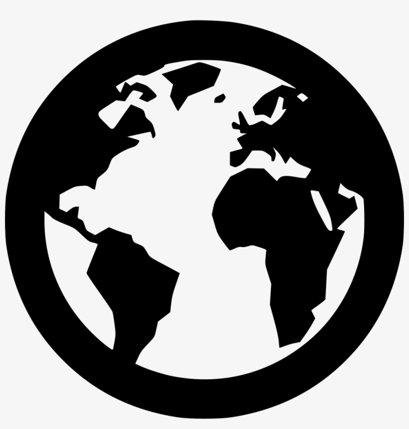 Png File Svg - High Quality World Map Black And White, transparent png