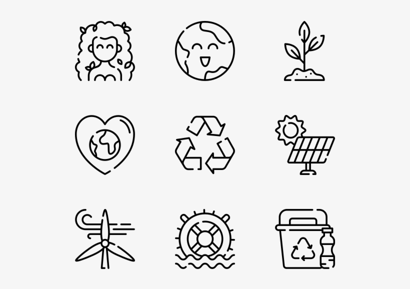 Mother Earth Day - Graphic Design Vector Icons, transparent png