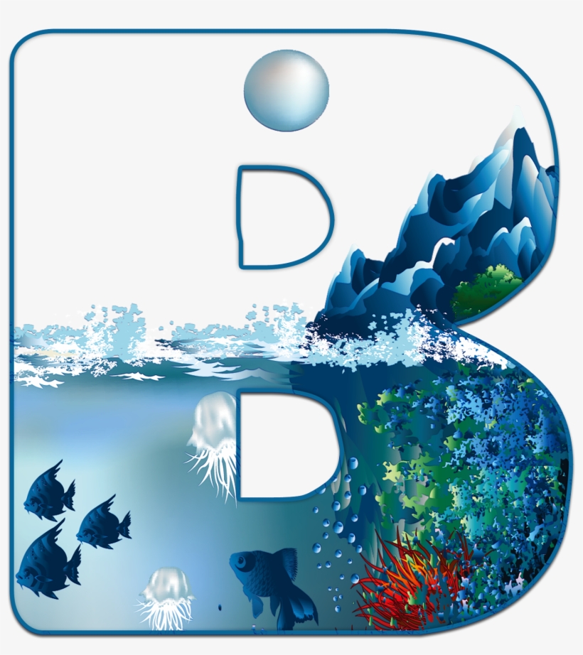 Alfabeto Mar Png - Under Water Graphics, transparent png