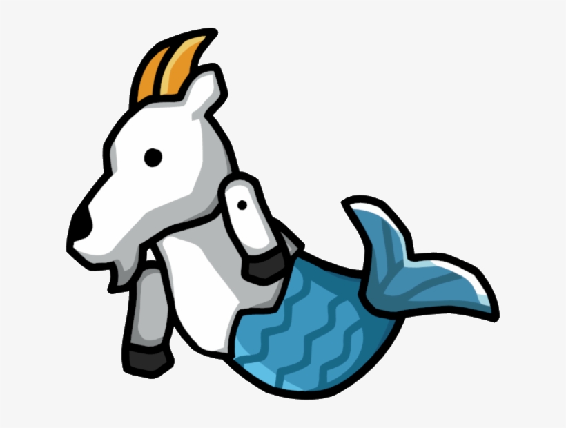 Sea Goat - Scribblenauts Goat, transparent png