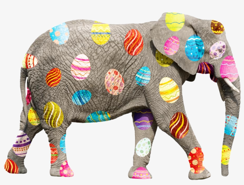 Are You Secretly Doomed To Be An Easter Elephant - Elephant Dressed As Easter Bunny, transparent png
