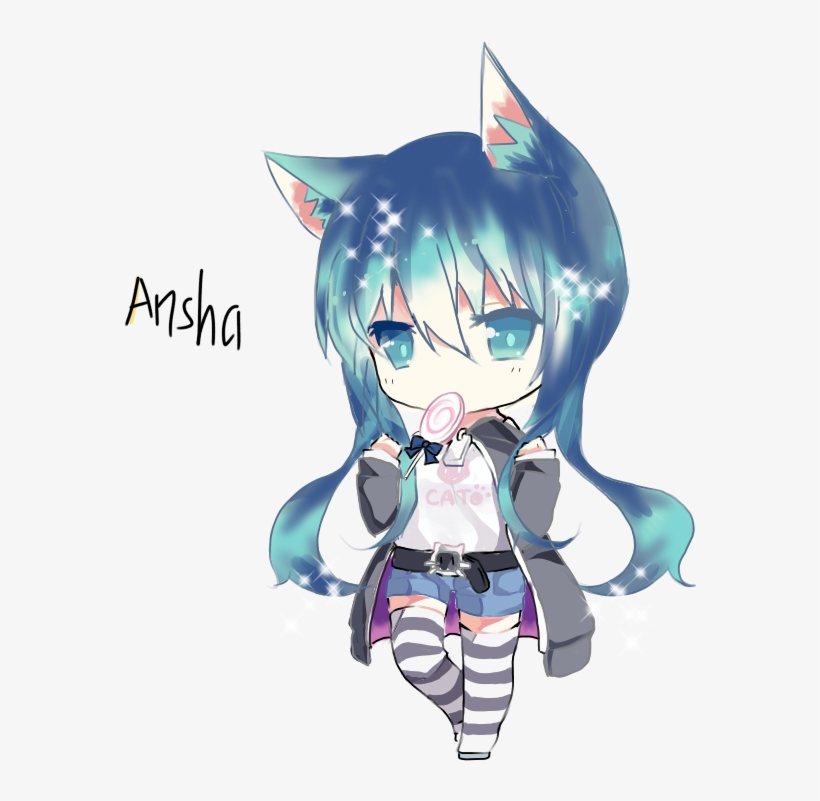Kawaii Neko - Cartoon, transparent png