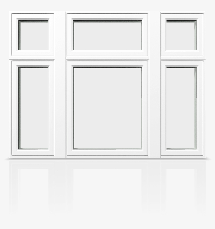 Frame And Mullion Only An Example Of A Standard Hollow-chamber - Window, transparent png