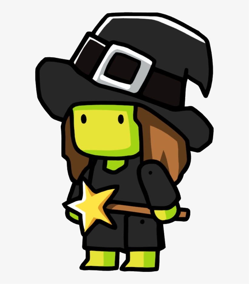 Wizard Clipart Female Wizard - Scribblenauts Witch, transparent png