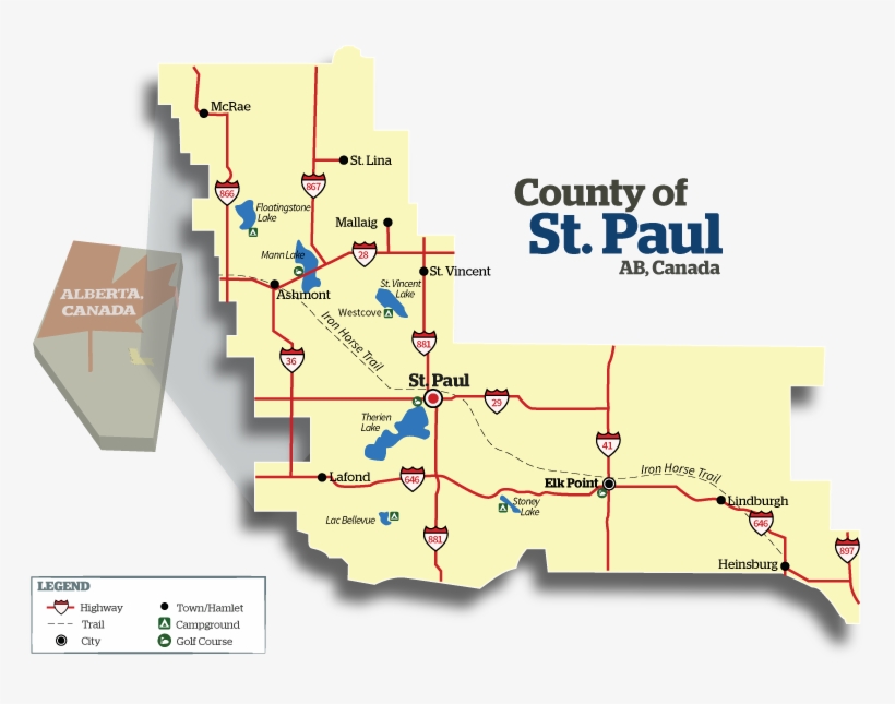Maps St Paul Alberta Map 800x600 PNG Download PNGkit