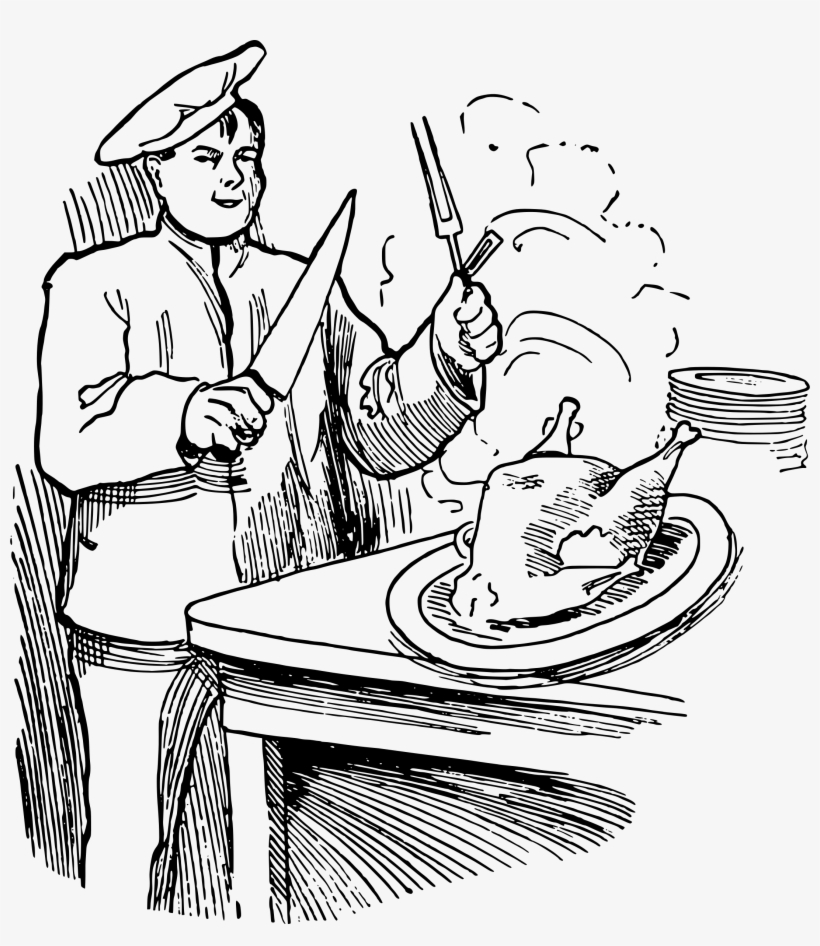 This Free Icons Png Design Of Chef And Turkey, transparent png