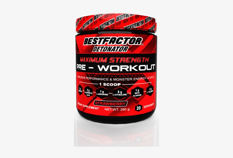 Bestfactor Detonator Pre Workout Powder Energy Drink - Tread, transparent png