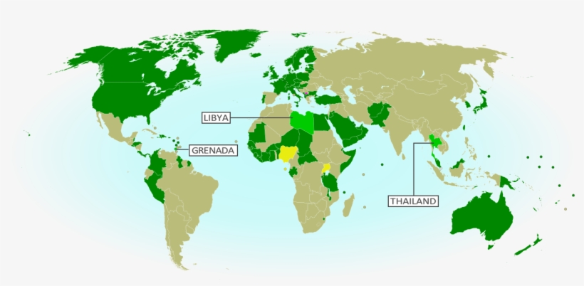 Map Of Countries That Recognize The Republic Of Kosovo - الدول المنظمة لهيئة الامم المتحدة, transparent png