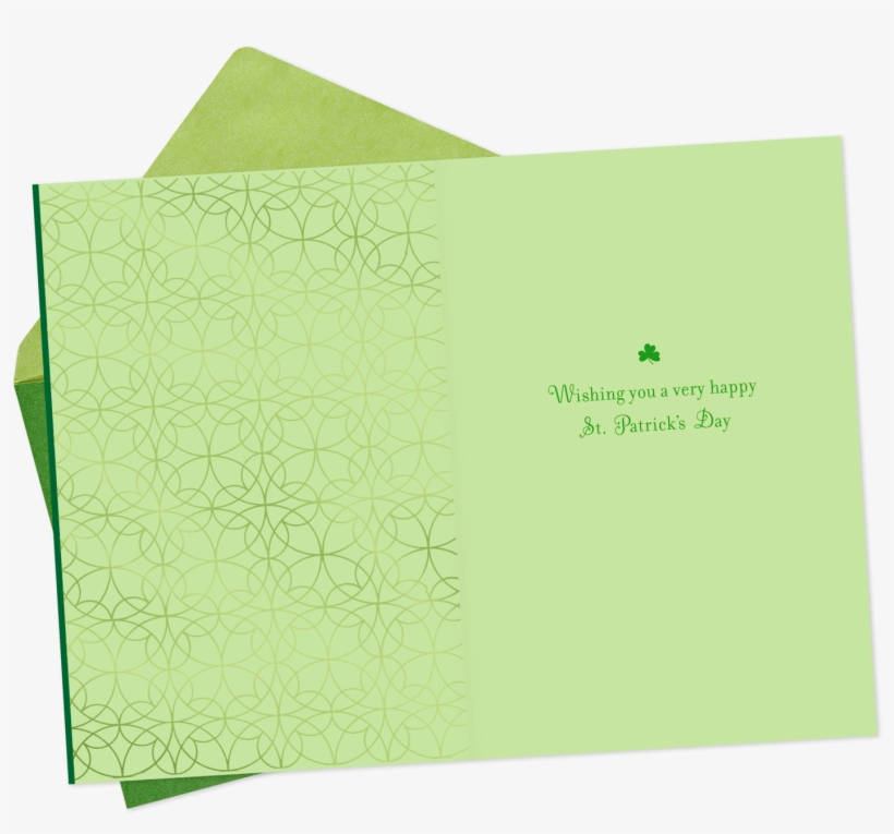 Green Shamrock Poem St - Paper, transparent png