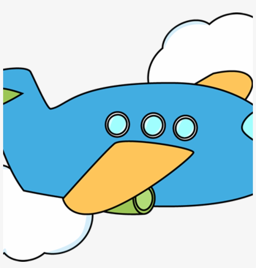 Airplane Clipart Cute Airplane Airplane Flying Through - Clip Art, transparent png