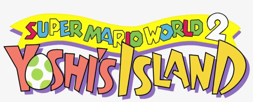 Super Mario World 2 Logo - Yoshi's Island, transparent png