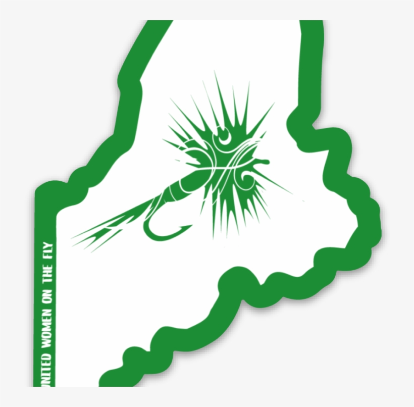 Uwotf Maine State Sticker, transparent png