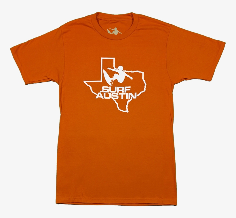 Surf Austin Texas Shirt Orange - Surf Texas T Shirts, transparent png