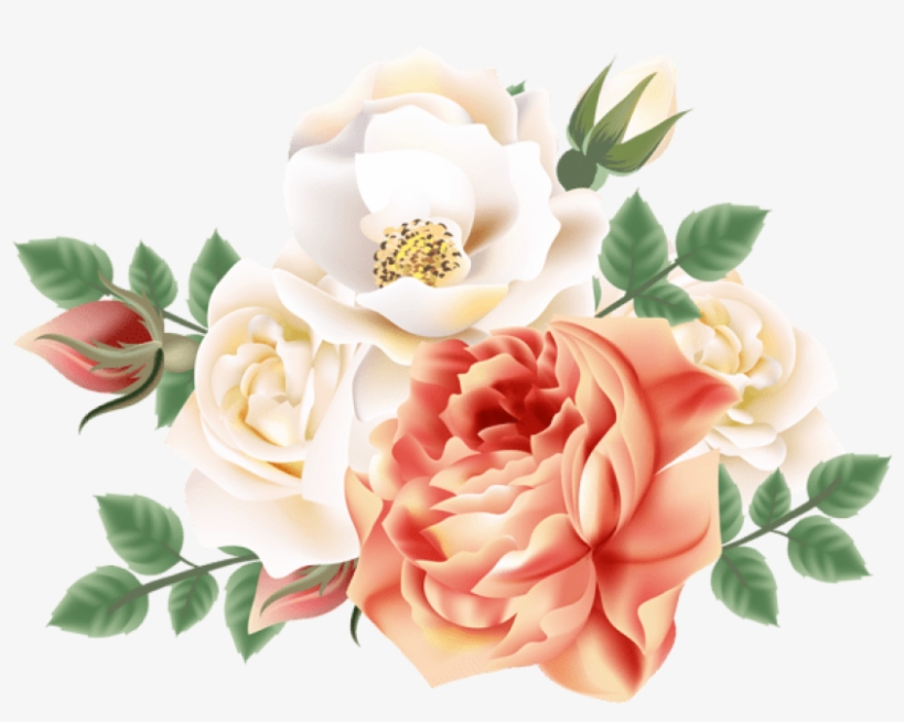 Free Png Download Roses Decoration Clipart Png Photo - Art Roses Paintings Png, transparent png