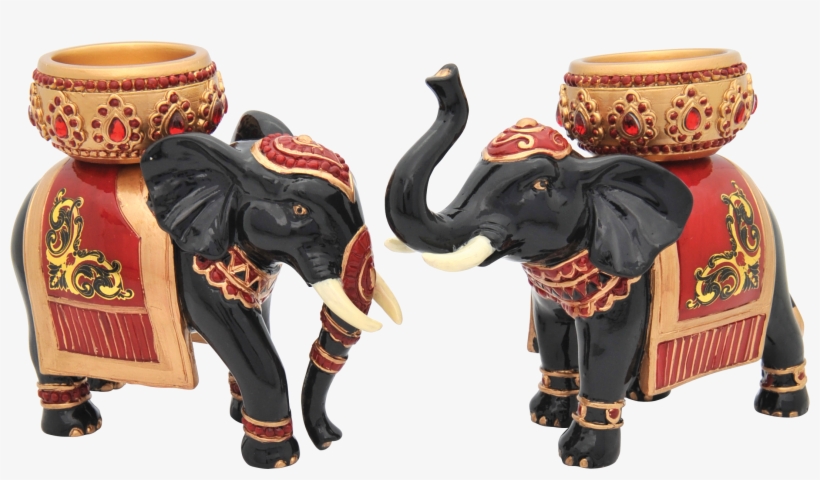 16422 Precious Elephant Pair - Indian Elephant, transparent png
